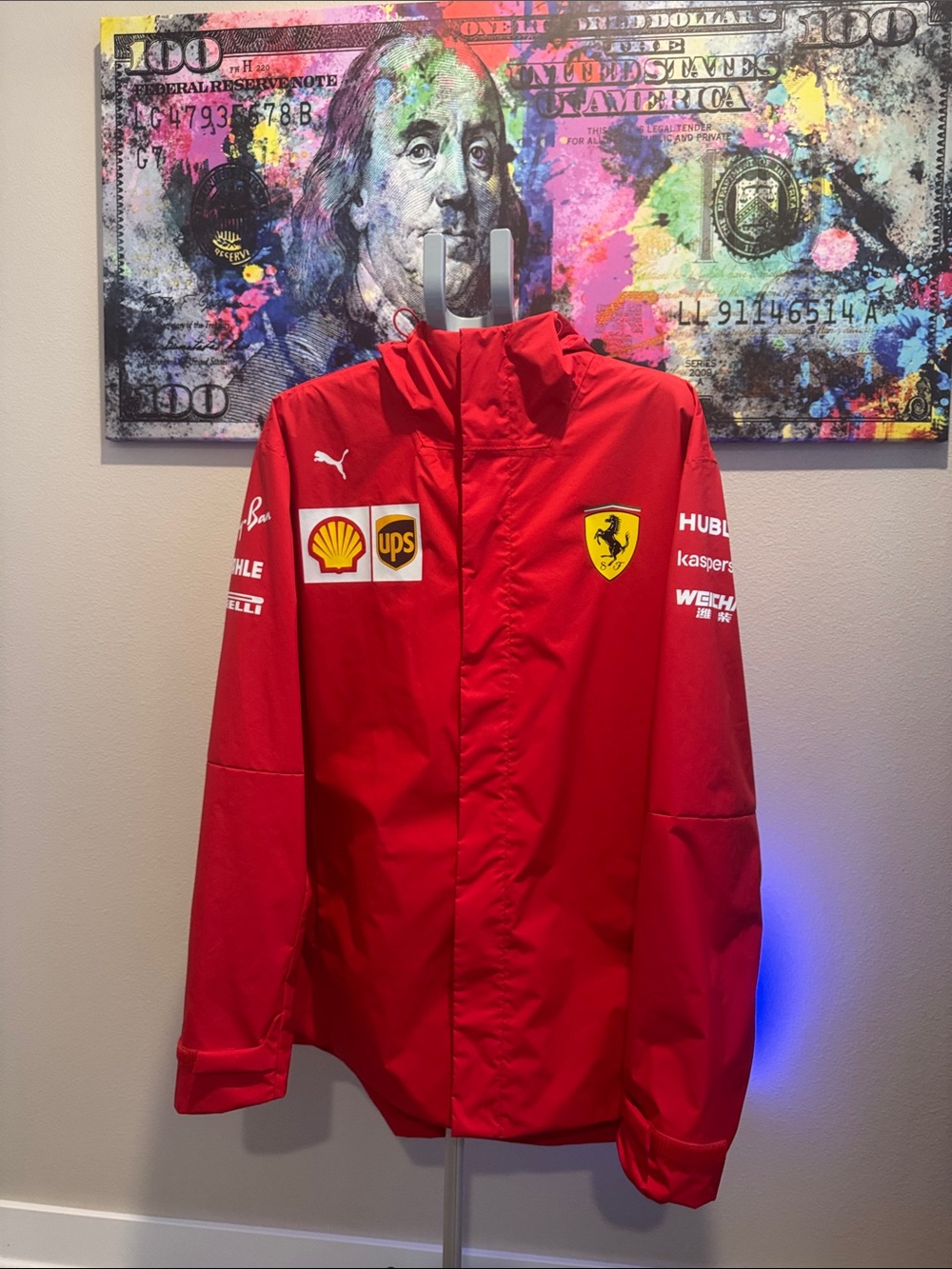 Puma Red Ferrari-Branded Performance Jacket
